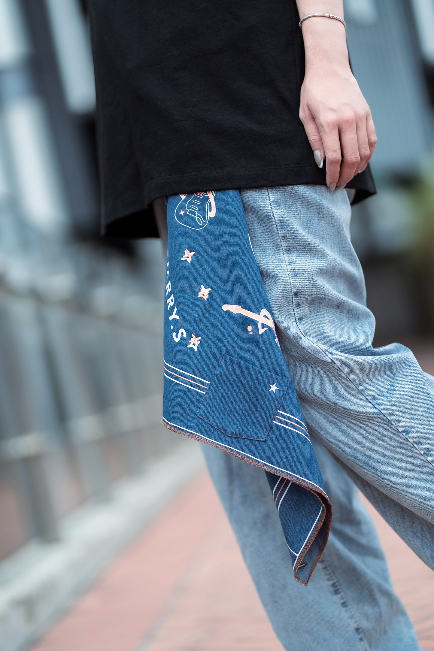 STARRY.S 牛仔方巾