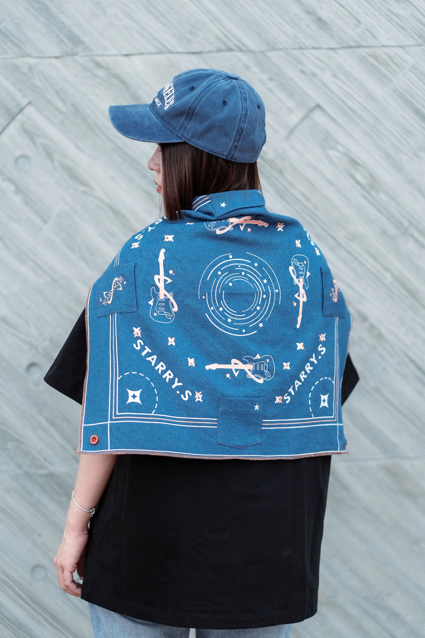 STARRY.S 牛仔方巾
