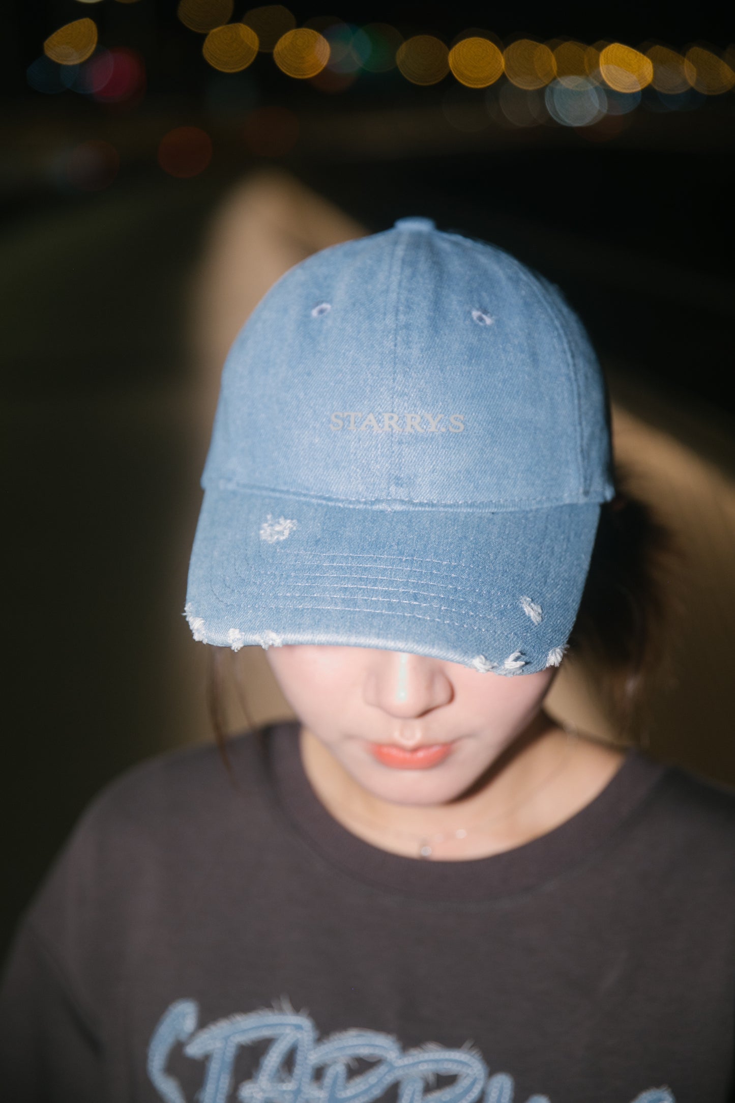 水洗單寧老帽 SUMMER FIREWORKS WASHED DENIM CAP 銀色LOGO