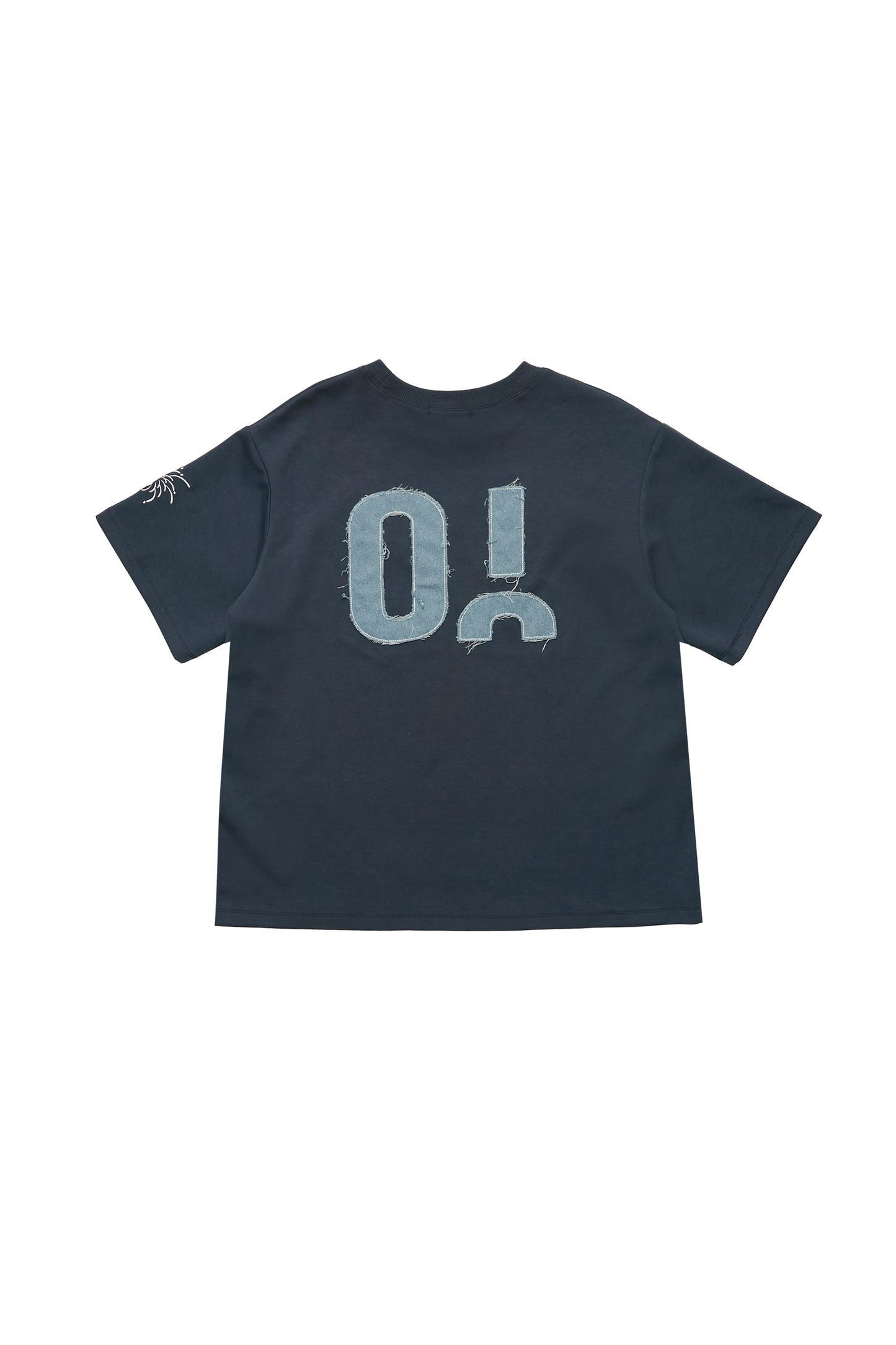 花火－單寧拼布短T SUMMER FIREWORKS DENIM PATCHWORK TEE 單寧藍