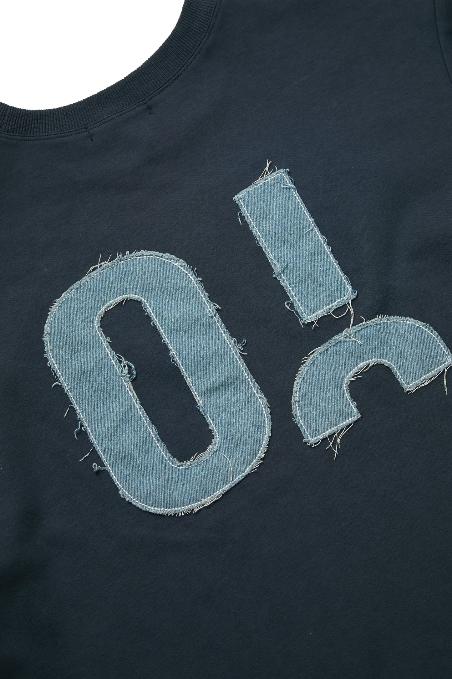 花火－單寧拼布短T SUMMER FIREWORKS DENIM PATCHWORK TEE 單寧藍