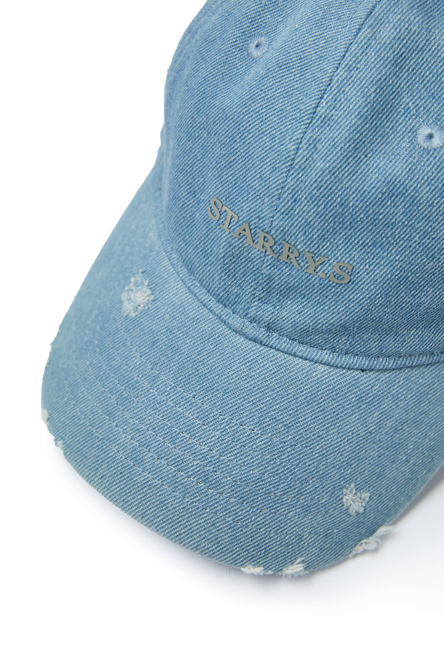 花火－水洗單寧老帽 SUMMER FIREWORKS WASHED DENIM CAP 銀色LOGO
