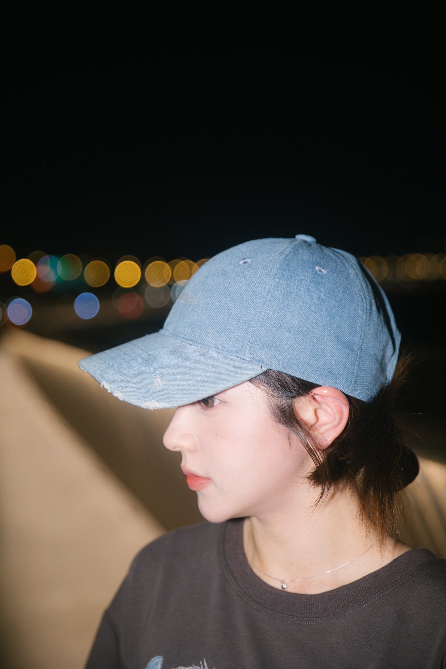 水洗單寧老帽 SUMMER FIREWORKS WASHED DENIM CAP 銀色LOGO